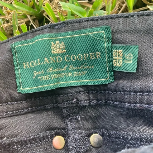 Holland Cooper Jodhpur Jean- black UK16 US12-14 - Picture 3 of 11